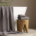 Полотенце махровое Pasionaria «Плейн», 450 гр, размер 30х50 см, цвет тёмно-серый - Фото 2
