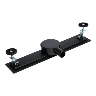 Трап TIM BAd=555002BK, 70×500 мм, под плитку, сифон с углом поворота 360°, черный-матовый