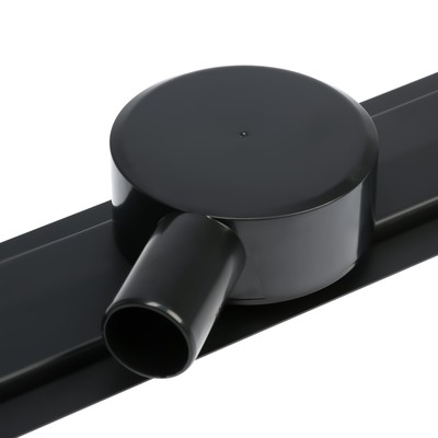 Трап TIM BAd=555002BK, 70×500 мм, под плитку, сифон с углом поворота 360°, черный-матовый