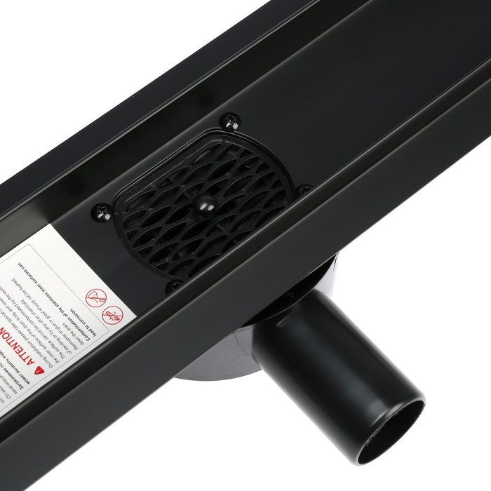 Трап TIM BAD556002BK, 70 х 600 мм, под плитку, сифон с углом поворота 360°, черный-матовый - фото 18567600 Трап TIM BAD556002BK, 70 х 600 мм, под плитку, сифон с углом поворота 360°, черный-матовый - фото 18567600