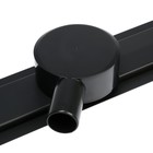 Трап TIM BAD556002BK, 70×600 мм, под плитку, сифон с углом поворота 360°, черный-матовый 9629454