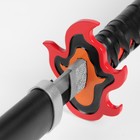 Макет оружия «Сувенирная катана. Кеджу», 100 см, клинок 65 см, чёрная, огненная гарда - Фото 5