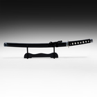 Макет оружия «Сувенирная катана на подставке. Нао», 77 см, чёрный глянец - Фото 2