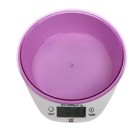 Весы кухонные Irit IR-7117, электронные, до 5 кг, фиолетовые - фото 10452827
