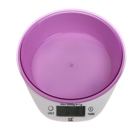 Весы кухонные Irit IR-7117, электронные, до 5 кг, фиолетовые