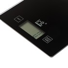Весы кухонные Irit IR-7137, электронные, до 5 кг, чёрные 9607847 - фото 16159193