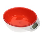 Весы кухонные Irit IR-7117, электронные, до 5 кг, красные - фото 4378650