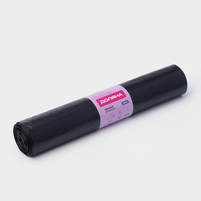 Мешки для мусора Доляна «Профи», 240 л, 90×150 см, 60 мкм, ПВД, 10 шт., чёрные