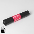Мешки для мусора Доляна «Профи», 100 л, 63×105 см, 50 мкм, ПВД, 10 шт., чёрные - Фото 1