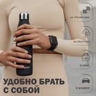 Термобутылка ONLYTOP, 500 мл, цвет чёрный - Фото 5