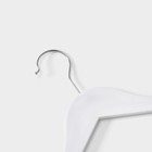 Плечики - вешалки для одежды Доляна, 43×23 см, 3 шт., белые - Фото 4