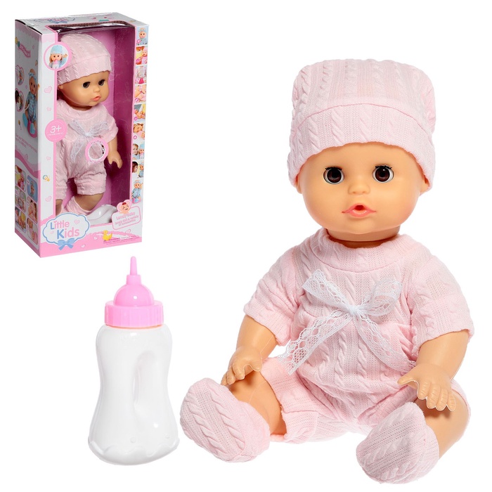 УЦЕНКА Пупс функциональный(БЕЗ УПАКОВКИ) «Малыш» пьет, писает, звук, с аксессуарами - Фото 1