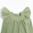 Платье Крошка Я BASIC LINE, рост 62-68 см, зеленый - Фото 2