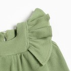 Платье Крошка Я BASIC LINE, рост 62-68 см, зеленый - Фото 3