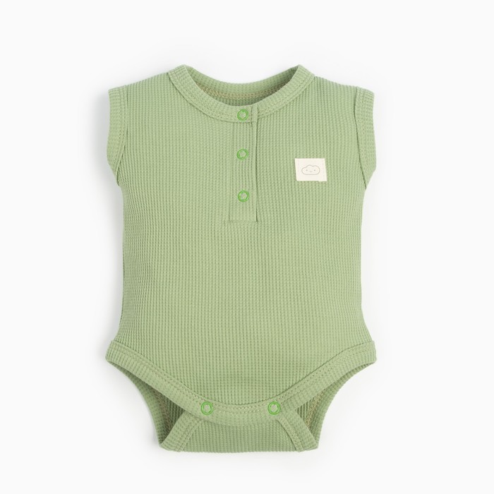 Боди Крошка Я BASIC LINE, рост 80-86 см, зелёное - Фото 1