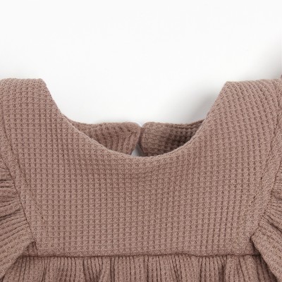 Платье для девочки «Крошка Я» BASIC LINE, рост 62-68 см, бежевое