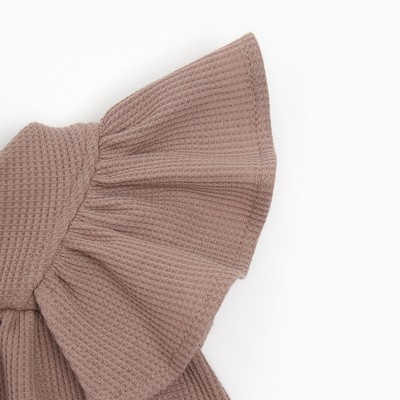 Платье для девочки «Крошка Я» BASIC LINE, рост 62-68 см, бежевое