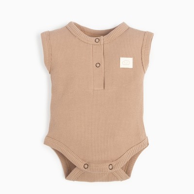 Боди детское «Крошка Я» BASIC LINE, рост 86-92 см, бежевое