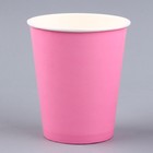 Стакан одноразовый бумажный однотонный, цвет розовый, объем 250 мл, набор 10 штук - фото 22186679 Стакан одноразовый бумажный однотонный, цвет розовый, объем 250 мл, набор 10 штук - фото 22186679