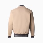 Бомбер мужской, цвет песочный, размер 50 - фото 24670571