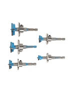 Набор сверл Форстнера ТУНДРА, регулируемая глубина, 15-20-25-30-35 мм, цилиндр. хвостовик - Фото 2