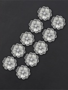 Аппликация для одежды «Цветок» текстильная, d=6 см, 10 шт., белая - Фото 4