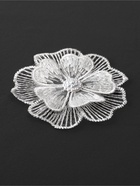 Аппликация для одежды «Цветок» текстильная, d=6 см, 10 шт., белая - Фото 5