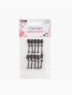 Бегунок для молнии «Спираль», №3, декоративный, 10 шт., цвет чёрный никель - Фото 4