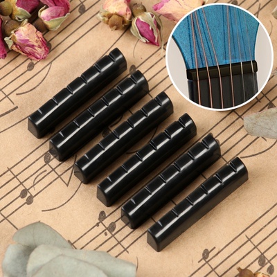 Набор верхних порожков для гитары Music life, 6 штук, 4.2×1×0.6 см, черный
