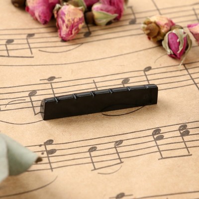 Набор верхних порожков для гитары Music life, 6 штук, 4.2×1×0.6 см, черный