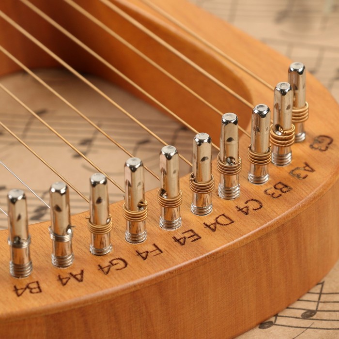 Арфа 16 струн. Lyre harp. Fante ly-1603. Мини арфа. Гусли музыкальный инструмент.