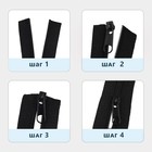 Набор: рулонная молния «Спираль» №3, 10 м, 20 бегунков, 40 верхних ограничителей, 20 нижних ограничителей, чёрный - Фото 2