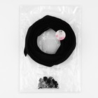 Набор: рулонная молния «Спираль» №3, 10 м, 20 бегунков, 40 верхних ограничителей, 20 нижних ограничителей, чёрный - Фото 7