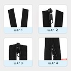 Набор: рулонная молния «Спираль» №5, 10 м, 20 бегунков, 40 верхних ограничителей, 20 нижних ограничителей, чёрный - Фото 2