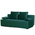 Прямой диван «Бёрн», механизм еврокнижка, велюр, цвет зелёный - Фото 1