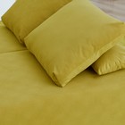 Прямой диван «Бёрн», механизм еврокнижка, велюр, цвет горчичный - Фото 5