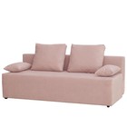 Прямой диван «Бёрн», механизм еврокнижка, велюр, цвет пыльная роза - Фото 1