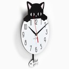 Часы настенные детские "Черный кот", с маятником, 36 х 24 см - Фото 2