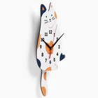 Часы настенные детские "Котенок", дискретный ход, с маятником, 42 х 21 см - Фото 2