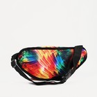 Поясная сумка на молнии, наружный карман, цвет разноцветный - Фото 3