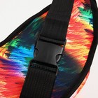 Поясная сумка на молнии, наружный карман, цвет разноцветный - Фото 4