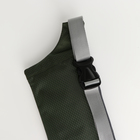 Поясная сумка на молнии, 2 наружных кармана, цвет зелёный - Фото 4