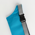 Поясная сумка на молнии, 2 наружных кармана, цвет голубой - Фото 4