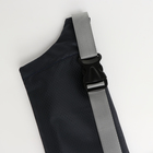 Поясная сумка на молнии, 2 наружных кармана, цвет чёрный - Фото 4