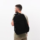 Рюкзак мужской, Marat, 3 отдела на молниях, 3 наружных кармана, цвет чёрный - фото 25397240