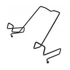 Подставка для книг, металлическая, для парт толщиной до 20 мм, чёрная - Фото 1