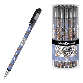 Ручка гелевая ErichKrause Tulips Stick, цвет чернил чёрный, тубус 24 штуки