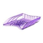 Лоток для бумаг пластиковый ErichKrause® S-Wing, Glitter, сиреневый - фото 321388930
