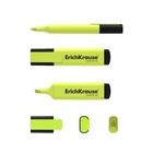 Маркер текстовыделитель ErichKrause Visioline V-21, 0,6-5,0 мм, чернила на водной основе, жёлтый - фото 22187738