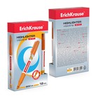 Маркер текстовыделитель ErichKrause Visioline V-11, 0,6-6,0 мм, чернила на водной основе, оранжевый 9612344 - фото 14181228